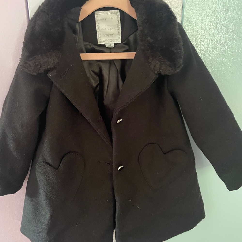 Gymboree black peacoat girls size 3t